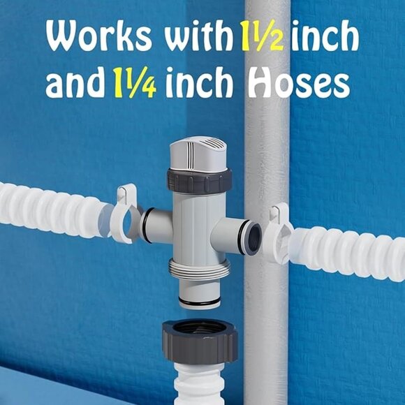 Plunger Valve Assembly Dual Split Hose 2-Pack | Compatible with Intex 11872 Pool - Picture 8 of 9